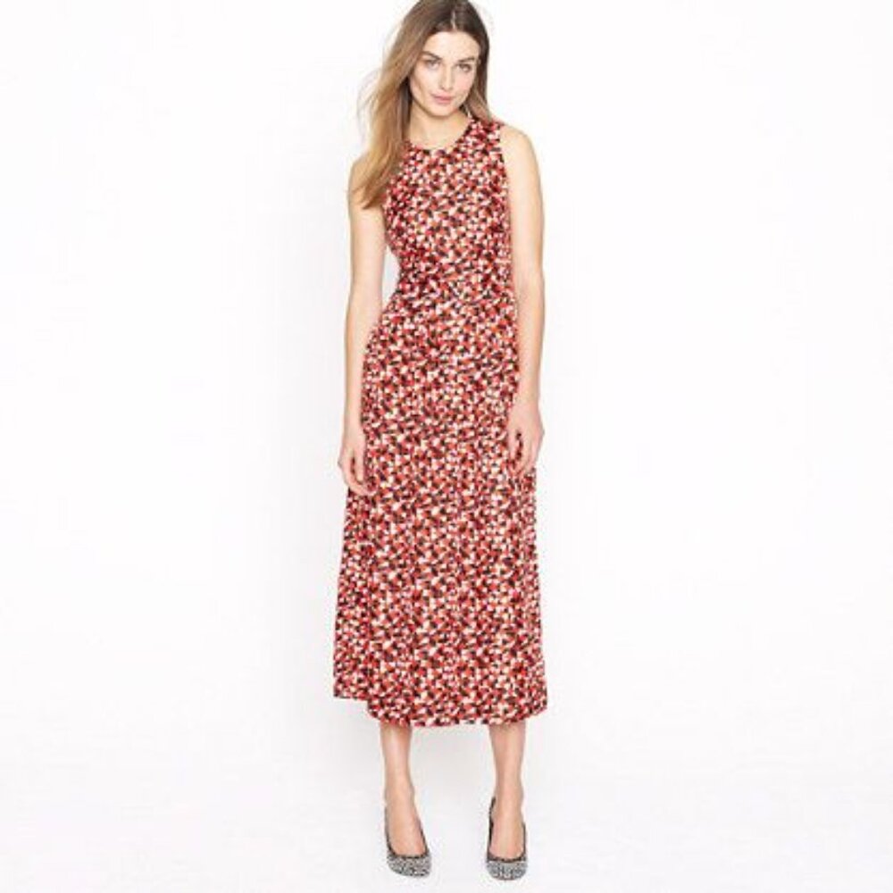 J.Crew Collection Frances Lifesaver Print Dress - Size 0